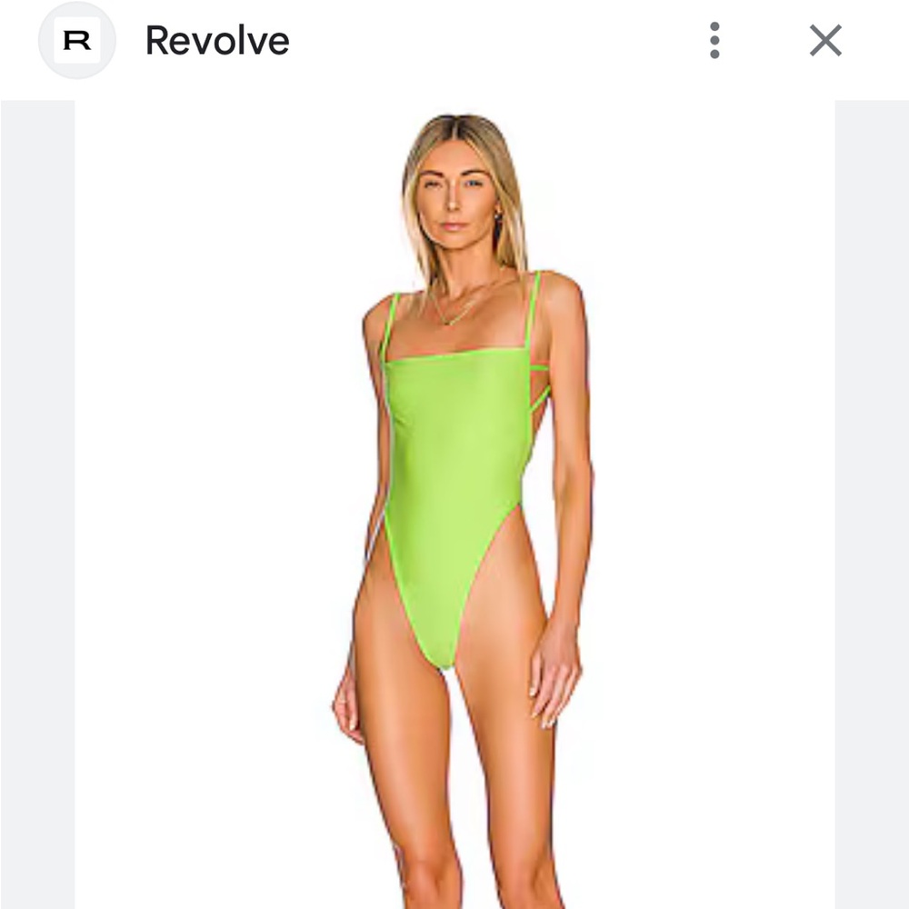 Lovers + Friends Metallic Citron one piece or bodysuit